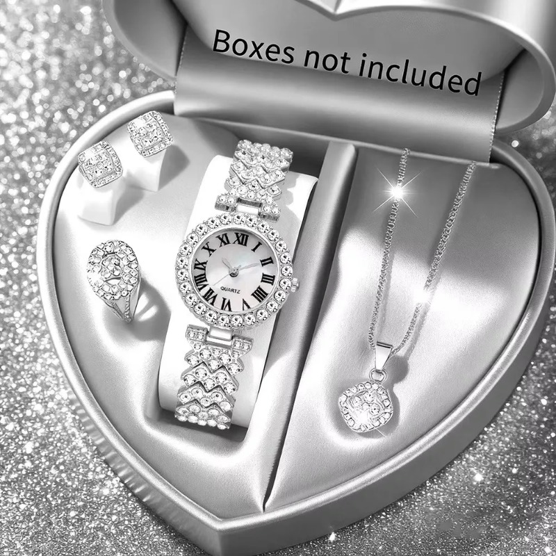 5PCS Luxury Rhinestone Women's - Jewelry Watches Luxury review and price