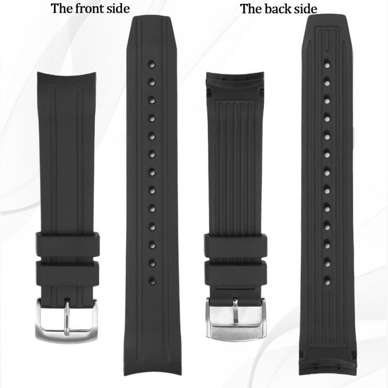 22mm Curved End Silicone Watch - Citizen Watch Promaster review and price