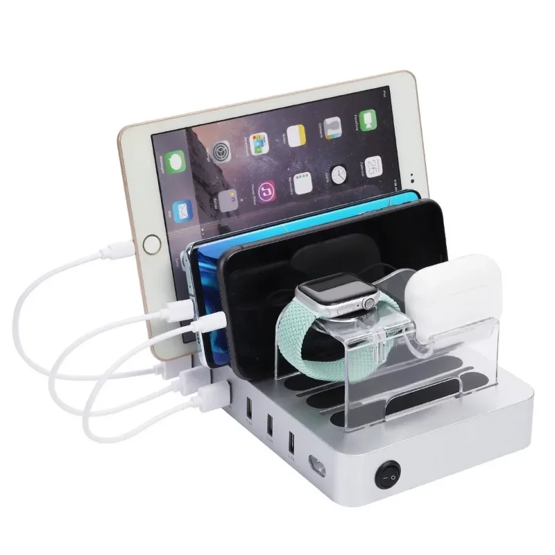 6USB desktop phone holder, sma - Smartwatch review and price