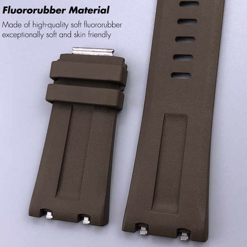 28mmX24mm High Quality FKM Flu - Audemars Piguet Watch Royal Oak review and price